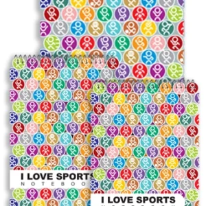 دفترچه فانتزی طرح آیکون های ورزشی (چند جلدی)