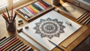 آموزش کشیدن طرح ماندالا