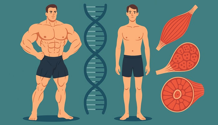 نقش ژنتیک در بدنسازی چیست؟ آیا واقعاً مهم است؟ مقالات بدنسازی انواع ژنتیک بدنسازی
