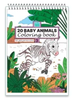 کتاب رنگ آمیزیanimals baby 20 (جلد سوم)