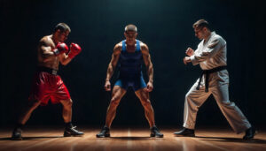 مقایسه ورزش کشتی با بکس و جودو